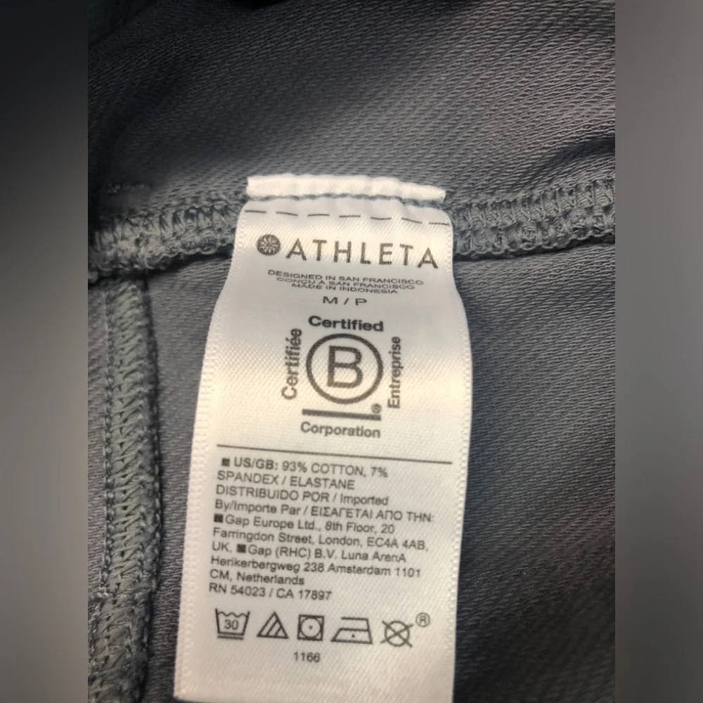 Athleta Women Farallon Straight Leg Pants Pull On Coastline Blue (Gray) Size M/P - Picture 7 of 9